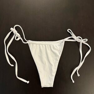 Moana Bikini White Sugar Tie Side Bottom